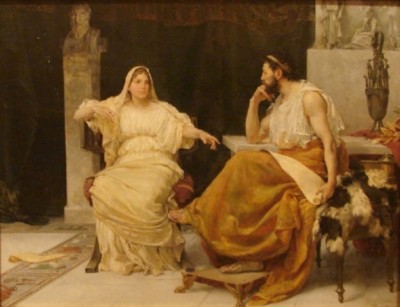 Ασπασία, η πιο μορφωμένη γυναίκα της κλασικής Αθήνας που την κατηγόρησαν για ασέβεια και αθεΐα. Την ερωτεύτηκε ο Φειδίας, αλλά αυτή προτίμησε τον Περικλή και του άλλαξε τη ζωή. Γιατί δεν την παντρεύτηκε