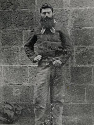 Ο Νεντ Κέλι πριν την εκτέλεσή του στην Μελβούρνη