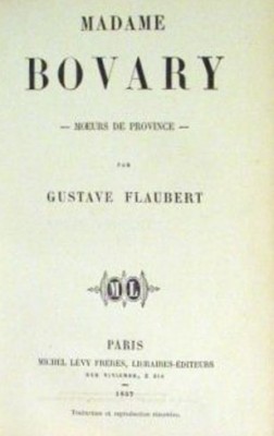 Η "Μαντάμ Μποβαρύ", το πρώτο εξώφυλλο του βιβλίου στα Γαλλικά το 1957