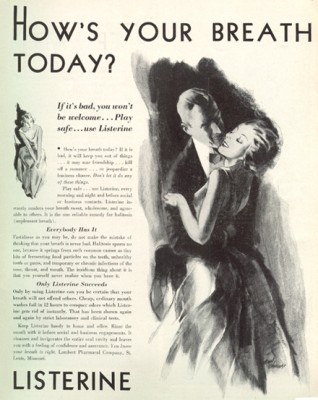 Η διαφημιστική καμπάνια για το Listerine εναντίον του halitosis, που απειλούσε “μοναχικούς άντρες και ανύπαντρες γυναίκες”
