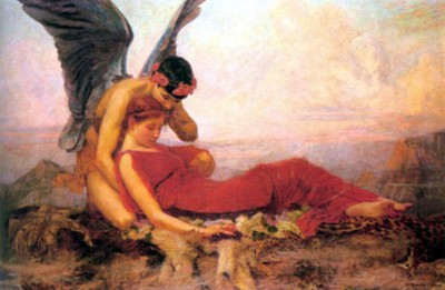 Μορφέας, ο θεός των Ονείρων. Αυτός ενημέρωσε την Αλκυόνη για τον θάνατο του άνδρα της και η ερωτευμένη κοπέλα αυτοκτόνησε. Οι θεοί τους μετέτρεψαν σε πουλιά και έγιναν οι αλκυονίδες μέρες