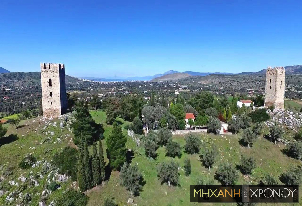 Οι “Δίδυμοι Πύργοι” του ερωτευμένου ιππότη στην Εύβοια. Εξεγέρθηκε κατά του Φράγκου ηγεμόνα που τον χώρισε από την αγαπημένη του (βίντεο drone)
