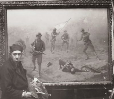 Ο πολεμικός ζωγράφος που έβαλε “χοντρό βύσμα” για να πάει στον πόλεμο του ’40. Ο 64χρονος Γιώργος Προκοπίου απαθανάτισε τους ηρωισμούς των Ελλήνων και πέθανε στο Αλβανικό Μέτωπο