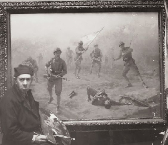 Ο πολεμικός ζωγράφος που έβαλε “χοντρό βύσμα” για να πάει στον πόλεμο του ’40. Ο 64χρονος Γιώργος Προκοπίου απαθανάτισε τους ηρωισμούς των Ελλήνων και πέθανε στο Αλβανικό Μέτωπο