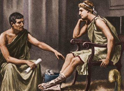 Τι δίδαξε ο Αριστοτέλης στον Μ. Αλέξανδρο και ποια απάντησή του τον εντυπωσίασε.  Η αγάπη του για την Ιλιάδα, την ιατρική και ποια ήταν η “εριστική” μέθοδος