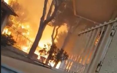 Βίντεο ντοκουμέντο από το φλεγόμενο Μάτι. Ιδιοκτήτης σπιτιού κατέγραψε το πέρασμα της πύρινης λαίλαπας από το σπίτι του ενώ προσπαθούσε να σώσει το κατοικίδιό του