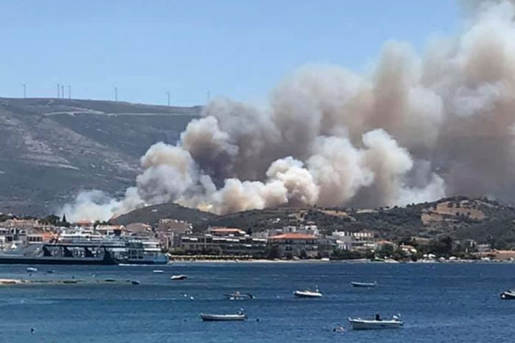 Συνελήφθη 57χρονος αγρότης για τη φωτιά στα Νέα Στύρα. Ισχυρίστηκε ότι σπίθες από την εξάτμιση προκάλεσαν την πυρκαγιά