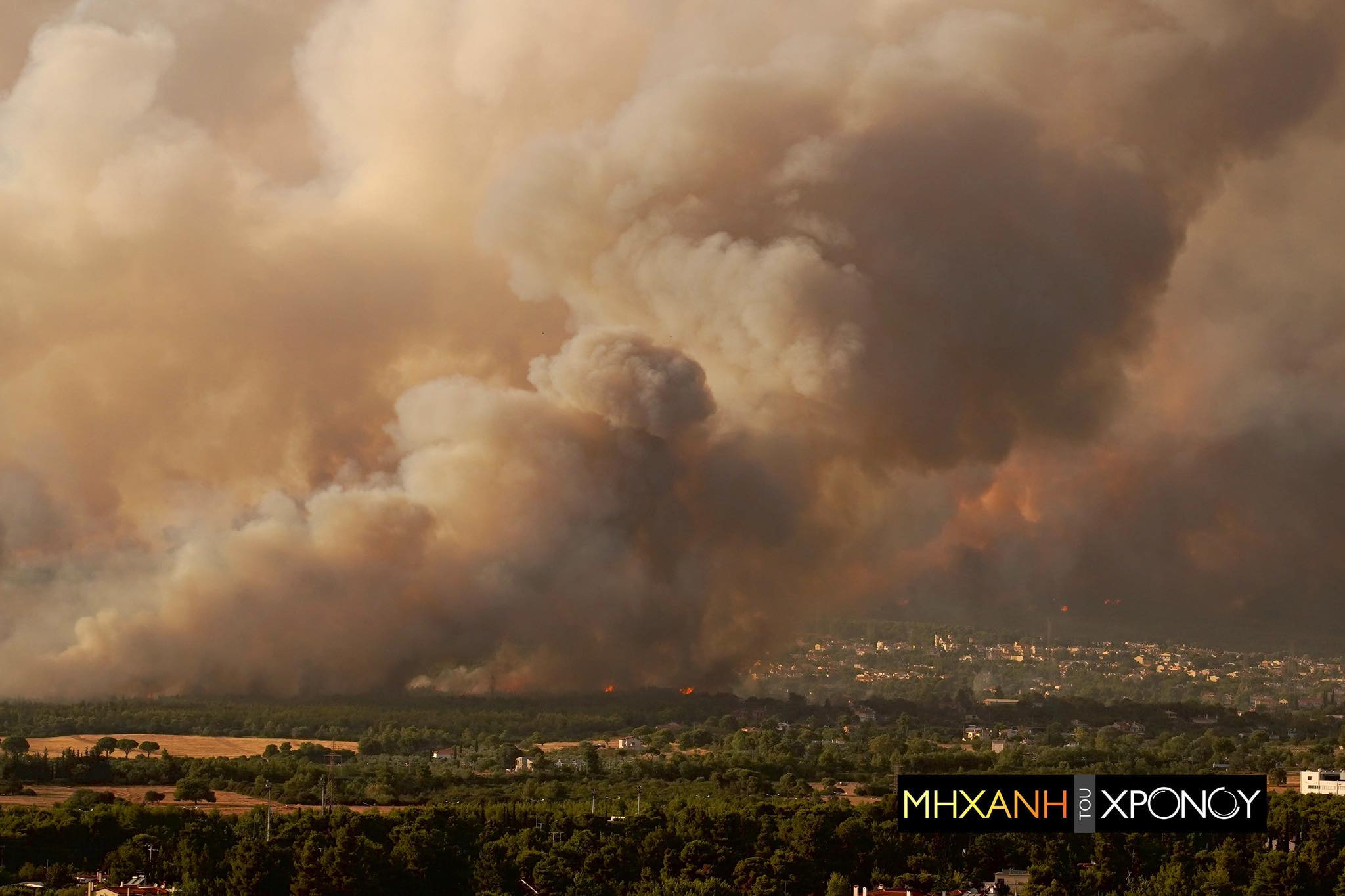 Έτσι κάηκε Τατόι, Ιπποκράτειος, Δροσοπηγή, Αφίδνες. Δείτε την εξάπλωση προς Μαλακάσα, Καπανδρίτι  σε time lapse