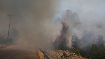 Ανεξέλεγκτη για 4η ημέρα η φωτιά στα Βίλια. Εκκενώθηκαν προληπτικά πέντε οικισμοί