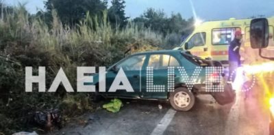 Νεκρή 26χρονη έγκυος σε τροχαίο στην Πατρών-Πύργου. Στο νοσοκομείο ο σύζυγος και το παιδί της