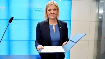 Σουηδία: Παραιτήθηκε η Μαγκνταλένα Άντερσον, η πρώτη γυναίκα πρωθυπουργός της χώρας – Oκτώ ώρες μετά την εκλογή της