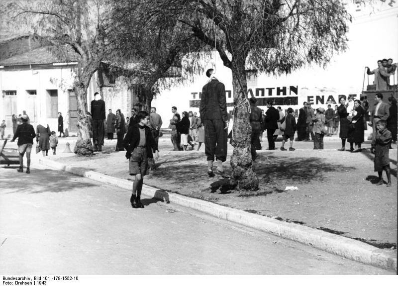 κρεμάλα, Ιλίσια, ΕΛΑΣ, αγχόνη