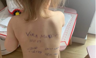 Τι απέγινε η Ουκρανή που έγραψε τα στοιχεία επικοινωνίας στην πλάτη της κόρης της