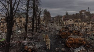 Νέες σφαγές και θηριωδίες δυτικά του Κιέβου καταγγέλλει ο Ζελένσκι: Σκηνικό Μπούκας στη Μποροντιάνκα