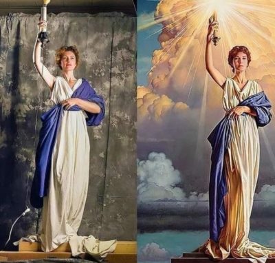 Ποια είναι η γυναίκα στο σήμα της Columbia Pictures που εμφανίζεται πριν από κάθε ταινία; Στη φωτογράφηση κρατούσε λαμπατέρ