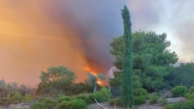 Βελτιωμένη εικόνα στο πύρινο μέτωπο της Ιτέας. Συνεχίζεται η μάχη στο Κρανίδι. Για εμπρησμό μιλά ο δήμαρχος