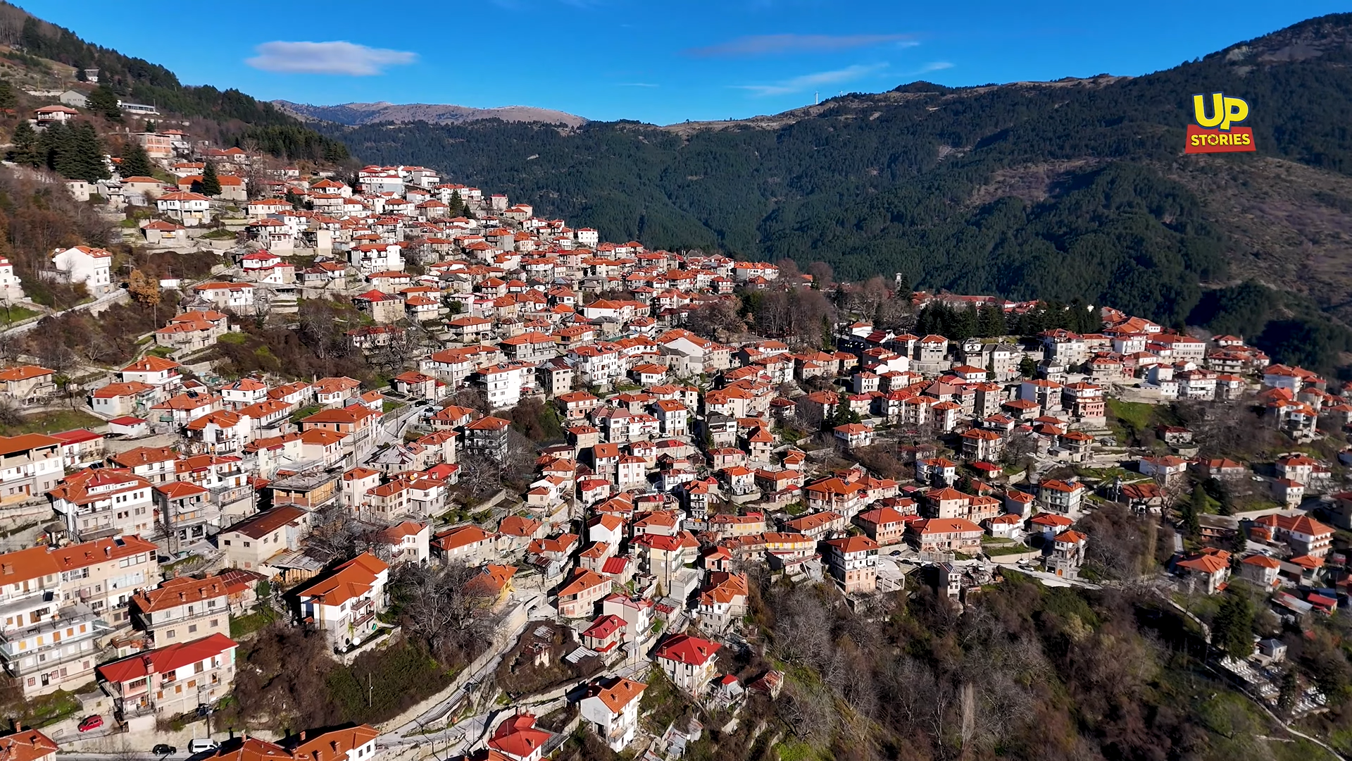 Χριστούγεννα στο Μέτσοβο. Δείτε από ψηλά το ιστορικό και πανέμορφο κεφαλοχώρι των Ιωαννίνων (drone)