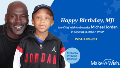 Ο Μάικλ Τζόρνταν κλείνει τα 60 με τη μεγαλύτερη δωρεά στην ιστορία του Make-A-Wish