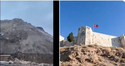 Σεισμός στην Τουρκία. Κατέρρευσε κάστρο 2.200 ετών στην Γκαζιαντέπ (Bίντεο)