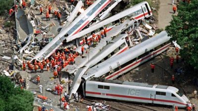 Τα φονικότερα σιδηροδρομικά δυστυχήματα των τελευταίων 25 ετών στην Ευρώπη. Πρώτη η Ελλάδα στον αριθμό θανάτων