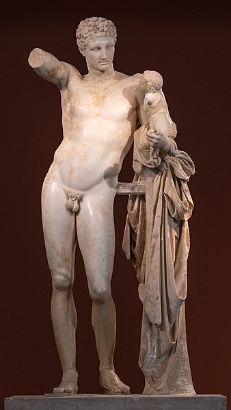 338px-Hermes_and_the_infant_Dionysus_by_Praxiteles