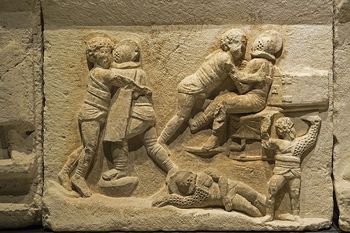 Burdur_Museum_Gladiatorial_scene_3078