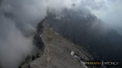 “Λαιμός”, το δύσκολο πέρασμα του Ολύμπου που οδηγεί στο οροπέδιο Μουσών. Εντυπωσιακά πλάνα από ψηλά (drone)