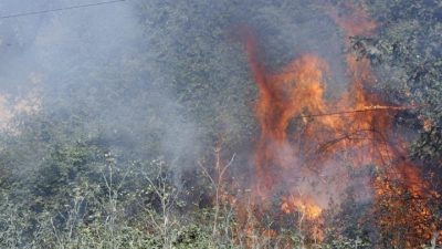 Δορυφορική εικόνα της πυρκαγιάς στα Δερβενοχώρια. Στις ακτές της Βόρειας Αφρικής έφτασε ο καπνός. Ενεργοποιήθηκε η υπηρεσία Copernicus