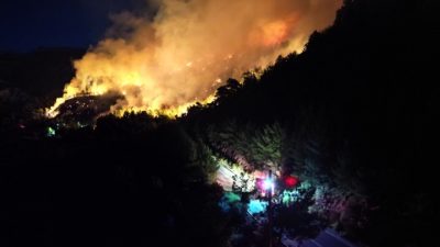 Από τροχαίο ατύχημα ξεκίνησε η μεγάλη πυρκαγιά στη Χίο. Συνελήφθη ο μεθυσμένος οδηγός