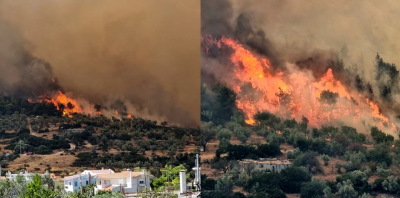 Φωτιά στους πρόποδες της Πάρνηθας. Εκκενώνονται Φυλή Χασιά, Μονή Κλειστών. Περικυκλωμένες 50 μοναχές