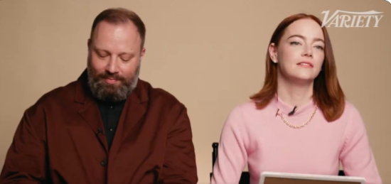 Γιώργος Λάνθιμος και Εμμα Στόουν απάντησαν πόσο καλά ξέρουν ο ένας τον άλλο (Βίντεο)