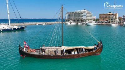 Η “απόβαση” των Βίκινγκς στην Χίο. Το ναυτικό κατόρθωμα για το ιστορικό πλοίο που ξεκίνησε από Νορβηγία (βίντεο)