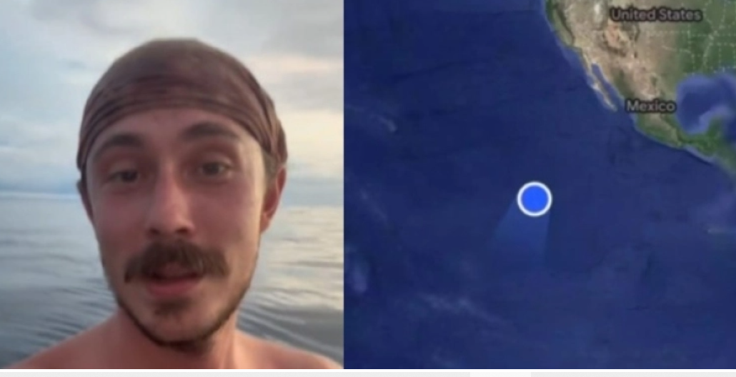 Πρώην καθηγητής μουσικής αποφάσισε να διασχίσει τον Ειρηνικό Ωκεανό με μια σανίδα. Το στίγμα στο Google Earth προκαλεί δέος