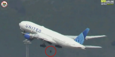 Η στιγμή Boeing 757 της United Airlines χάνει τροχό κατά την απογείωση από το Λος Άντζελες (βίντεο)
