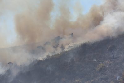 Live χάρτης με τα πύρινα μέτωπα στην Αττική