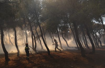 Αποκαρδιωτικές εικόνες από τη φωτιά στην Αττική. Καμένη γη και καταστραμμένες περιουσίες