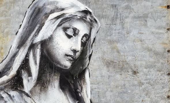 Νέο έργο του Banksy στο instagram. H συγκλονιστική απεικόνιση μητέρας και παιδιού