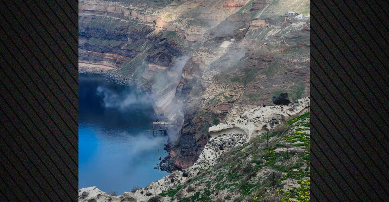 Κατολισθήσεις στη Σαντορίνη λόγω των συνεχών σεισμών. Νέο μήνυμα από το 112 σε Ίο, Αμοργό και Ανάφη